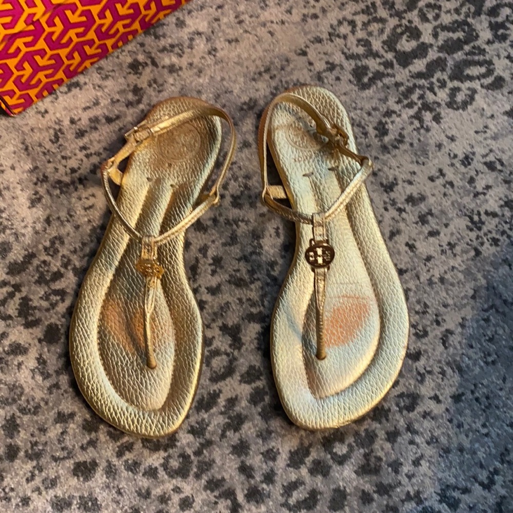 Gold Tory Burch Sandals
